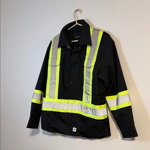 Reflective Black and Yellow Performance Jacket - Picture 2 of 9